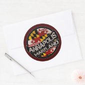 stickers drapeau Annapolis Maryland (Enveloppe)