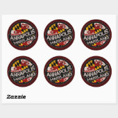 stickers drapeau Annapolis Maryland (Feuille)