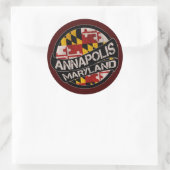 stickers drapeau Annapolis Maryland (Sac)