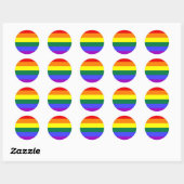 Stickers drapeau arc-en-ciel (Feuille)