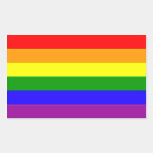 stickers drapeau arc-en-ciel (Devant)