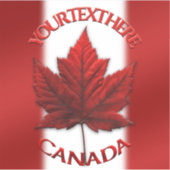 Stickers Drapeau Canada Personnalisé Stickers Drap (Devant)