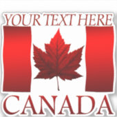 Stickers Drapeau Canada Personnalisé Stickers Drap (Devant)