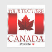 Stickers Drapeau Canada Personnalisé Stickers Drap (Feuille)