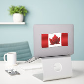 Stickers Drapeau Canada Stickers Drapeau Canada (Ordinateur portable sur le bureau)