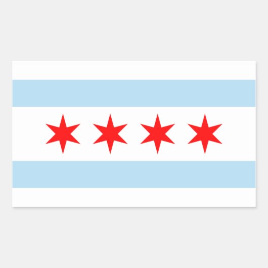 Stickers Drapeau de Chicago (Devant)