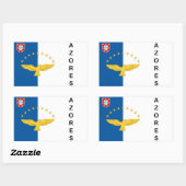 Stickers Drapeau des Açores Portugal (Feuille)