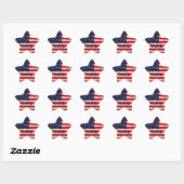 Stickers Drapeau Drapeau Peinture Art Style (Feuille)
