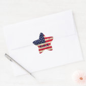 Stickers Drapeau Drapeau Peinture Art Style (Enveloppe)