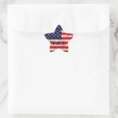 Stickers Drapeau Drapeau Peinture Art Style (Sac)