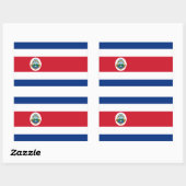 Stickers drapeau du Costa Rica (Feuille)