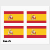 stickers drapeau espagnol (Feuille)