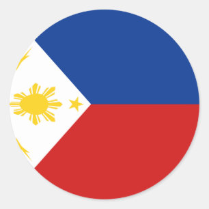Stickers Drapeau Fisheye Philippines