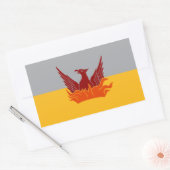 Stickers Drapeau Fog & Gold de San Francisco (Enveloppe)