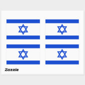 Stickers Drapeau Irsael (Feuille)