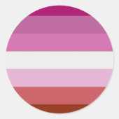 stickers drapeau lesbienne (Devant)