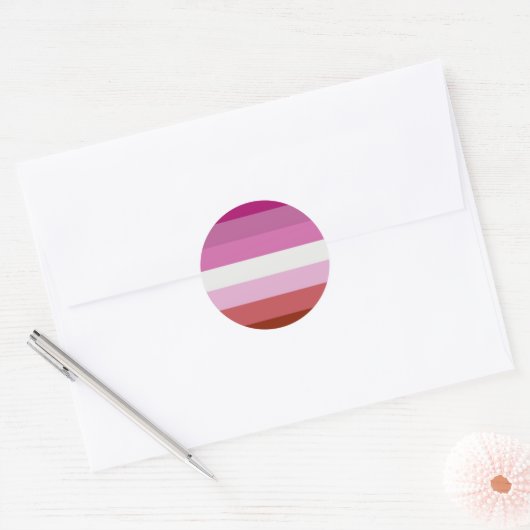 stickers drapeau lesbienne (Enveloppe)