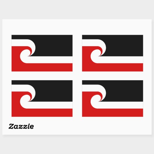 Stickers drapeau maori (Feuille)