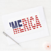 Stickers Drapeau 'MERICA US (Enveloppe)