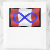 Stickers Drapeau Metis Stickers Metis canadiens (Sac)
