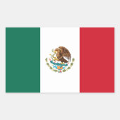 Stickers drapeau mexicain (Devant)