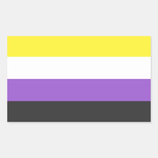 Stickers Drapeau Non Binaire (Devant)