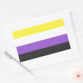 Stickers Drapeau Non Binaire (Enveloppe)