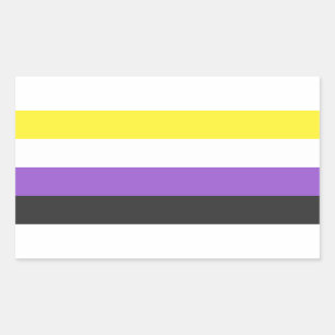 Stickers Drapeau Non Binaire