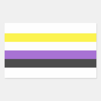 Stickers Drapeau Non Binaire