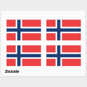 Stickers drapeau norvégien (Feuille)