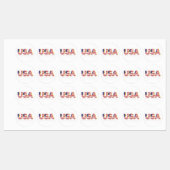 Stickers Drapeau Patriotique USA (Feuille)