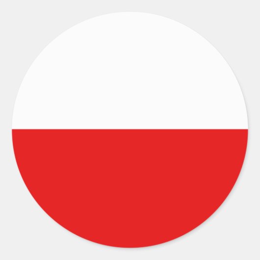 Stickers Drapeau Pologne (Devant)
