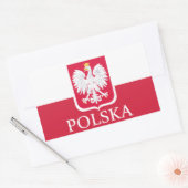 Stickers Drapeau Polska (Enveloppe)