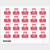Stickers Drapeau Polska (Feuille)