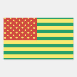 Stickers Drapeau Rasta US