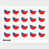 stickers drapeau tchèque (Feuille)