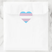 Stickers Drapeau Transgenre (Coeur) (Sac)