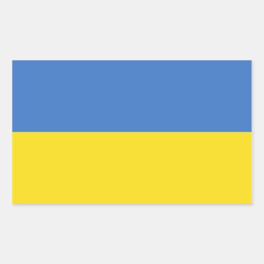 Stickers drapeau ukrainien (Devant)