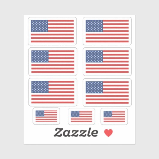 Stickers Drapeau US (Feuille)
