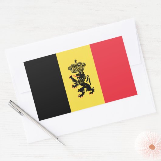 Stickers drapeau variante belge (Enveloppe)