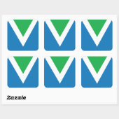 stickers Drapeau végétal (jeu de 6) (Feuille)