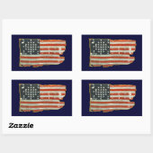 Stickers Drapeau vintage américain (Feuille)