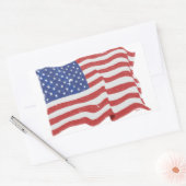 Stickers Drapeau vintage américain (Enveloppe)