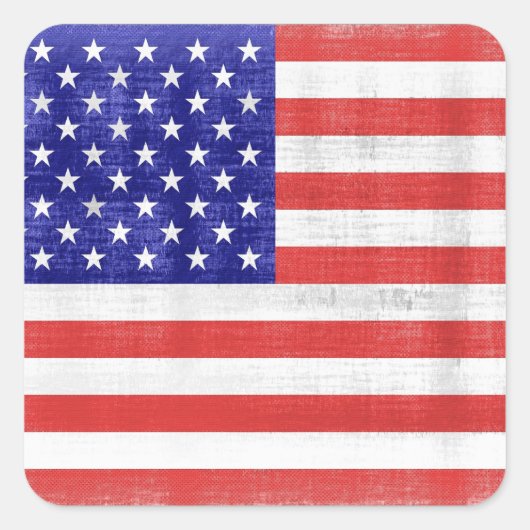 Stickers drapeau vintage États-Unis (Devant)