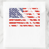 stickers drapeaux américains en détresse | Rectang (Sac)