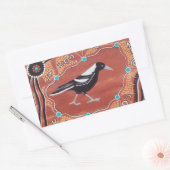 Stickers Dreaming Magpie d'art autochtone (Enveloppe)