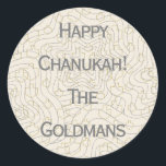 Stickers "Dreidels/Stars" de Chanukah/Hanoukka<br><div class="desc">Stickers "Dreidels and Stars" de Chanukah/Hanoukka Round. Argent et or "Dreidels and Stars" Amusez-vous en utilisant ces autocollants comme toppers de gâteau, étiquettes cadeaux, fermeture de sacs préférés, ou n'importe quel rocher vos festivités! Personnalisez en supprimant "Happy Chanukah The Goldmans" et en ajoutant vos propres mots, en utilisant votre style...</div>