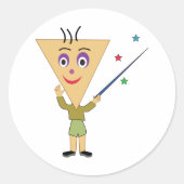 Stickers driehoekig hoofdteken (Voorkant)