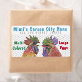 Stickers Drôle Poulet de ferme OEufs Frais (En situation)