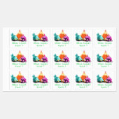 Stickers Drôle Poulet - Texte Personnalisé (Feuille)